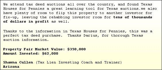 Texas Deed Foresclosure Testimonial Texas Deed Foresclosure Testimonial